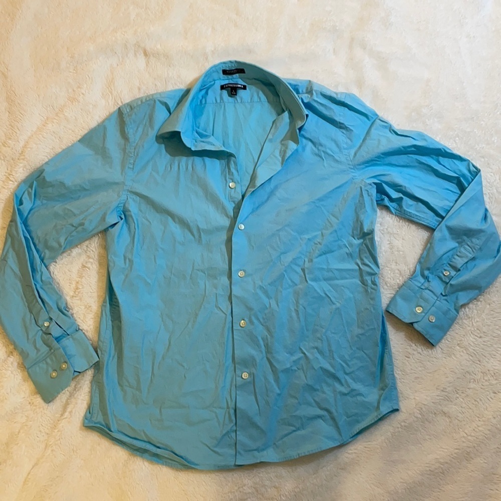 Express Light Blue Dress Shirt